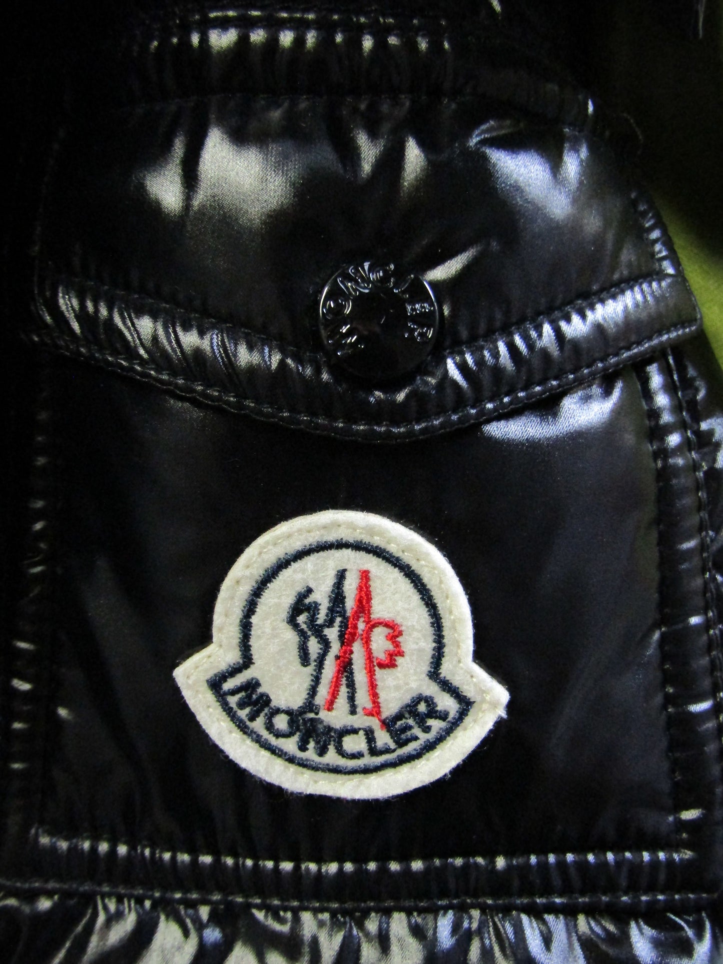 Moncler Maya Toddler's Black Shiny Puffer Jacket Size 3