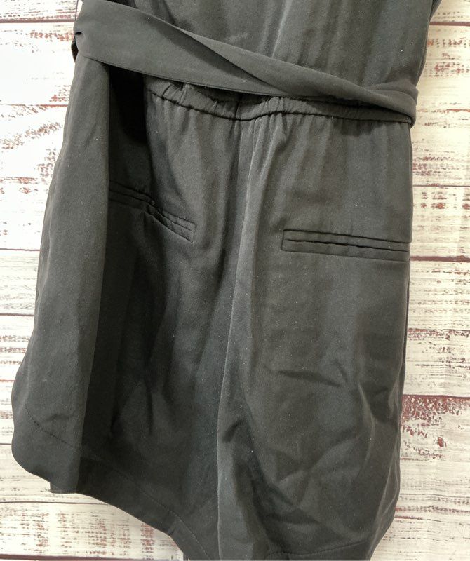 Women's Robert Rodriguez Black Silk Blend One Shoulder Romper Size 0