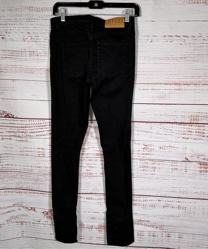 Men's Kenzo Paris Black Skinny Jeans Size 36 Retail $350