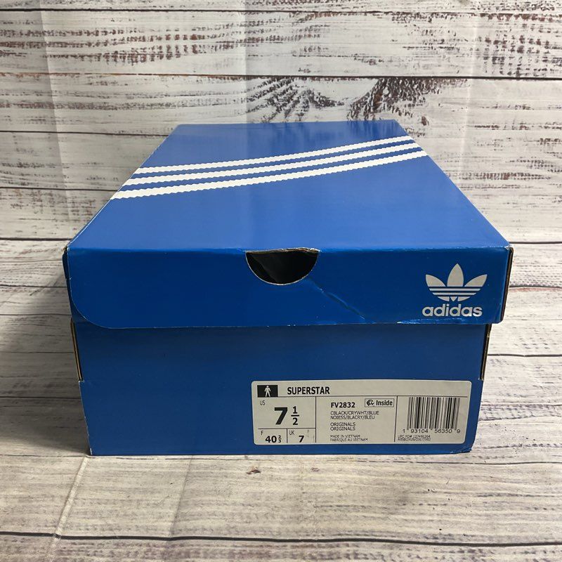 Adidas Superstar CLR Black/Electric Green Leather Sneaker Men's 7.5 w/ OG Box