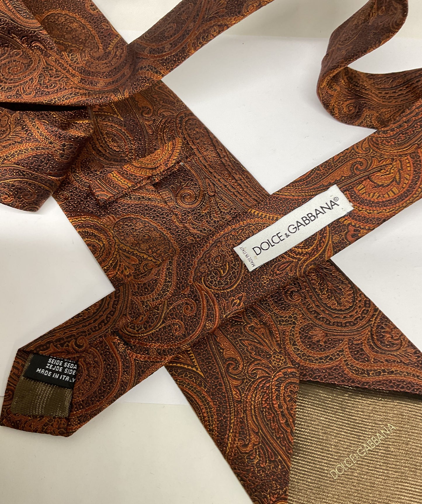 Dolce & Gabbana Paisley Tie Italy