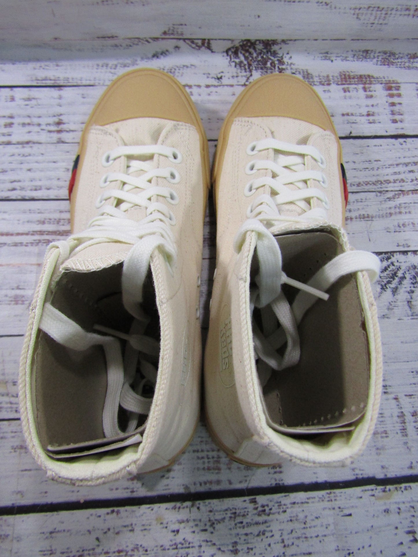Pro-Keds Royal Hi Crepe Greige Men's Canvas Sneakers Size 7