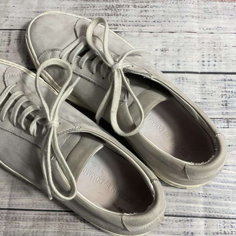 Woman by Common Projects Grey Suede Low Top Sneaker Women's 6 US/36 EU