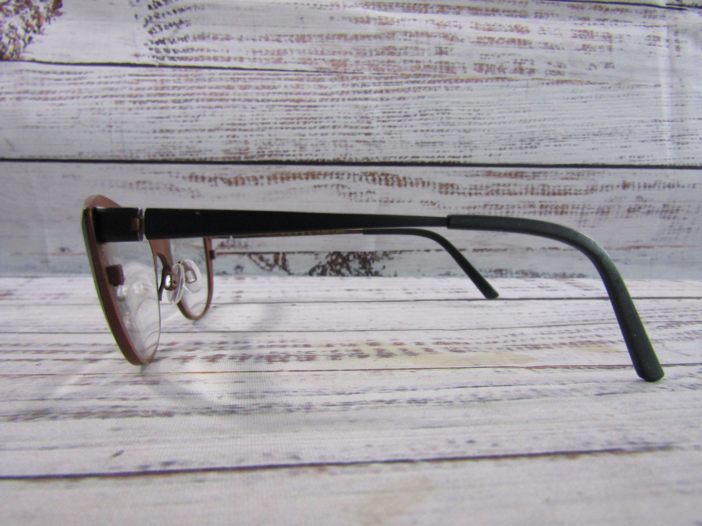 Bevel 3mm Above Women's Black Cat Eye Eyeglasses Frame Made in Japan