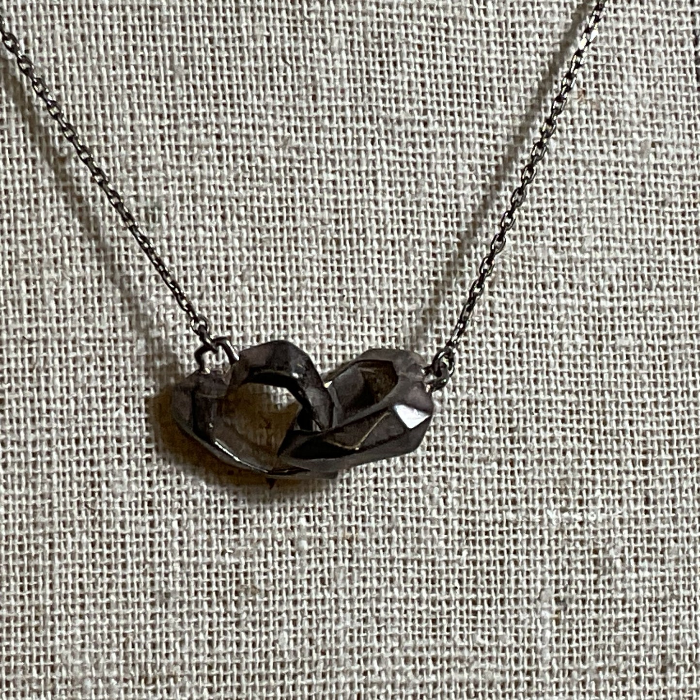 VTG. LINKS of LONDON Sterling Interlocking Hearts Pendant 18" Necklace- 5.90g