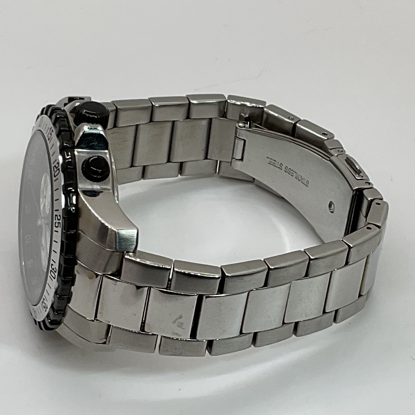 INVICTA Specialty Mod 6000 Men's 45mm Stainless Silver Tone Watch- NEEDS BATTERY