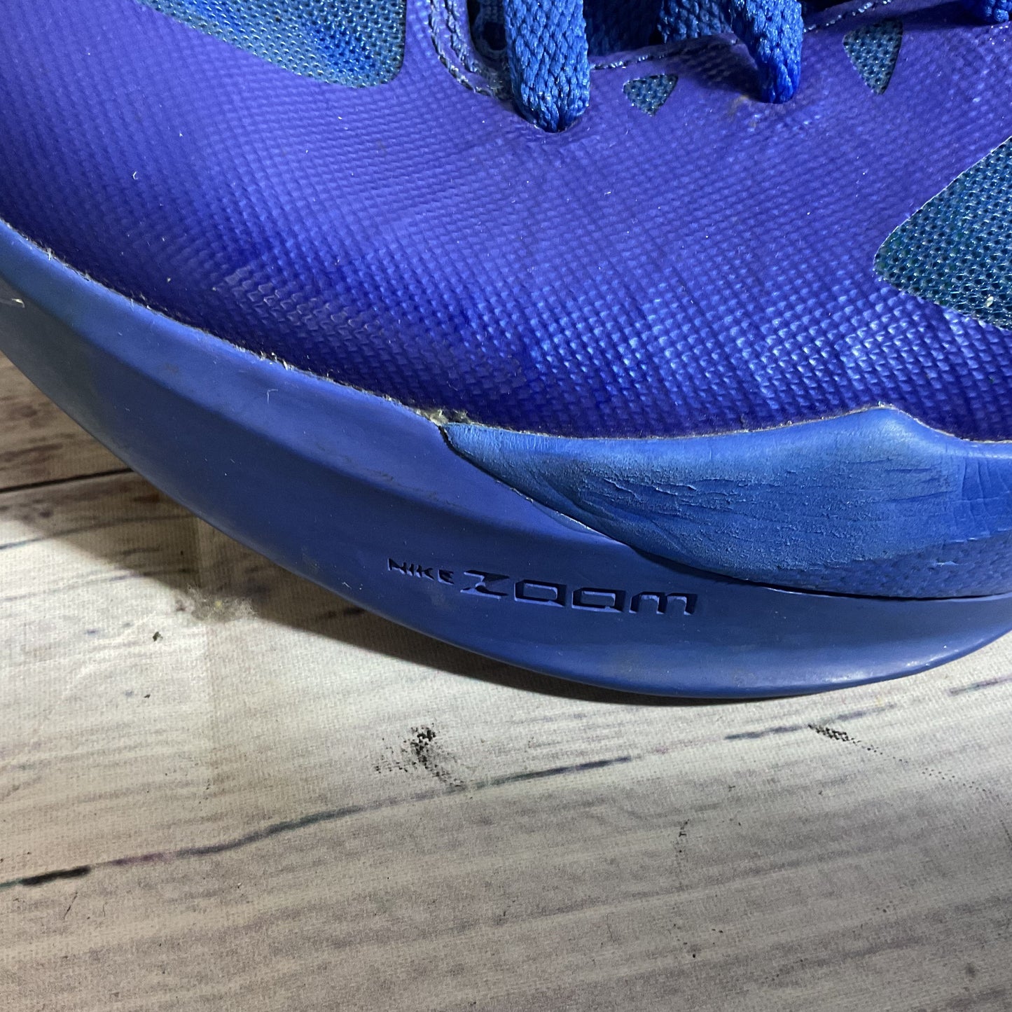 NIKE Zoom Hyperdunk Flywire 454138-400 Purple/Green Mens Basketball Shoes- SZ 12