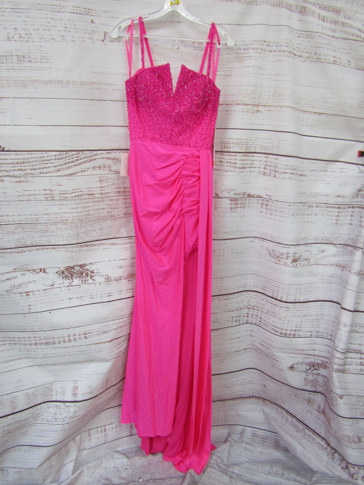 Colors Dress Women's Hot Pink Embellished Dress Size 6