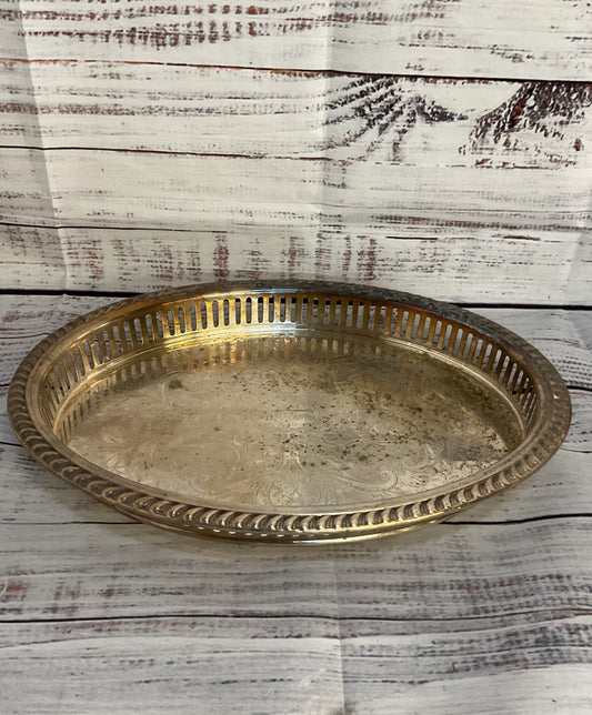 W & S Blackinton Silver Plated Serving Tray Silver