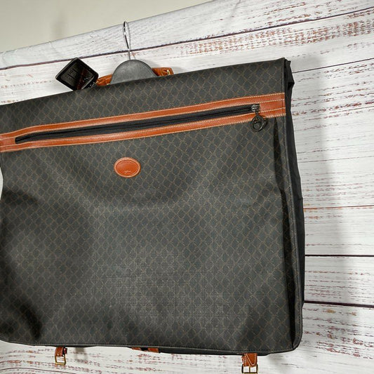 VTG. LONGCHAMPS Paris Brown Monogram Garment Bag