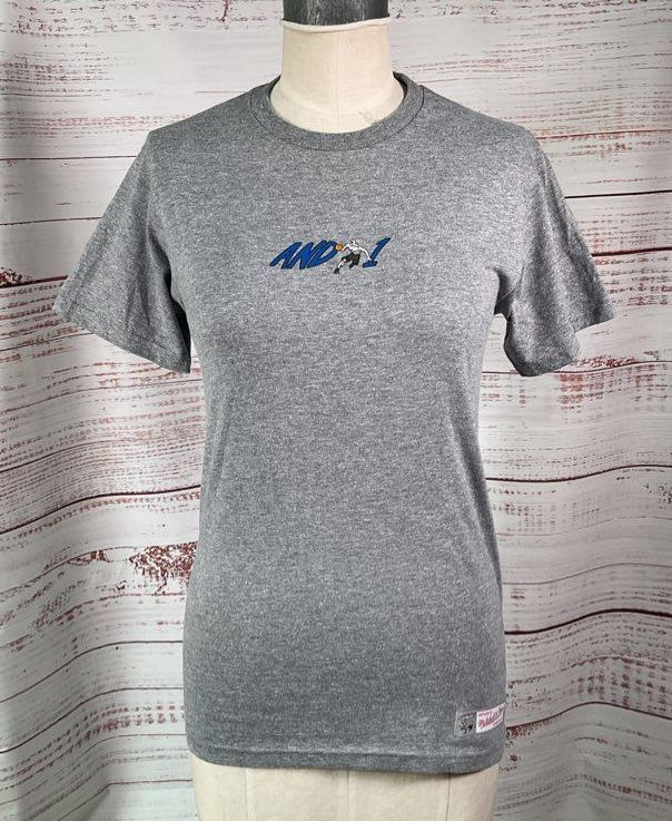 Mitchell & Ness Men's And 1 Guarding Me T-Shirt Heather Charcoal S