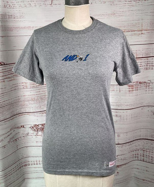 Mitchell & Ness Men's And 1 Guarding Me T-Shirt Heather Charcoal S