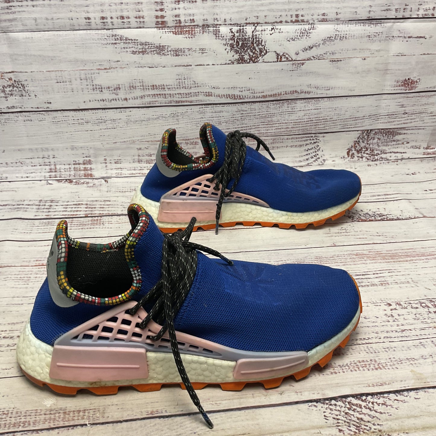 Adidas Pharrell Williams NMD Human Race Inspiration Blue Sneaker Shoe Men 9.5