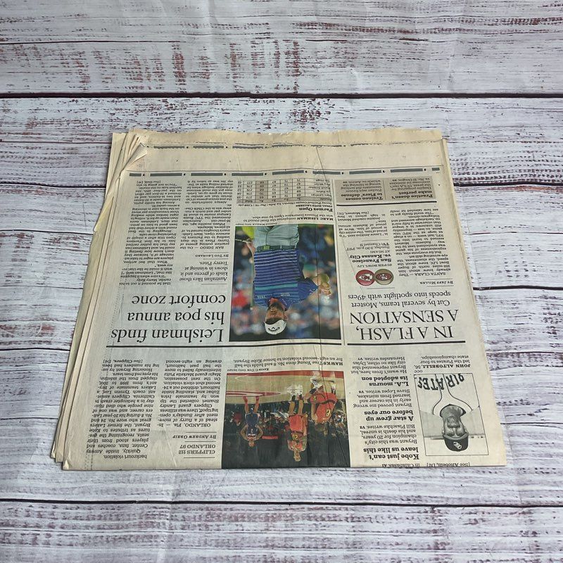 Kobe Bryant Death Tribute La Times Sports Section January 27th 2020