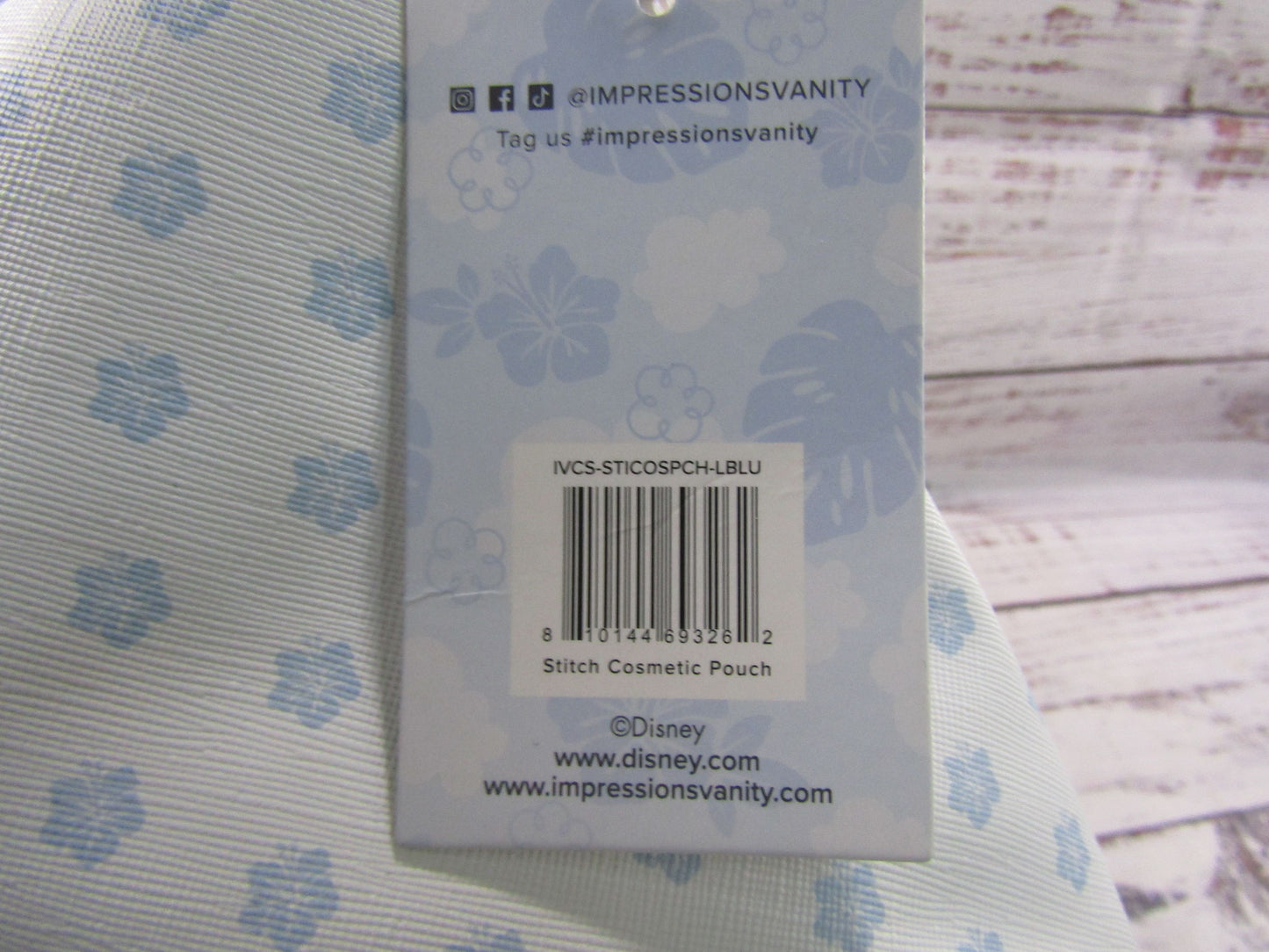 Impressions Vanity x Disney Stitch Cosmetic Pouch