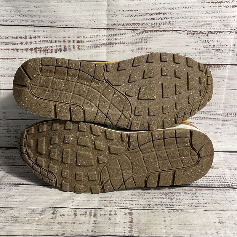 Nike Air Max 1 Essential British Tan Suede/Bone Gray Mesh Athletic Shoe Men 8.5