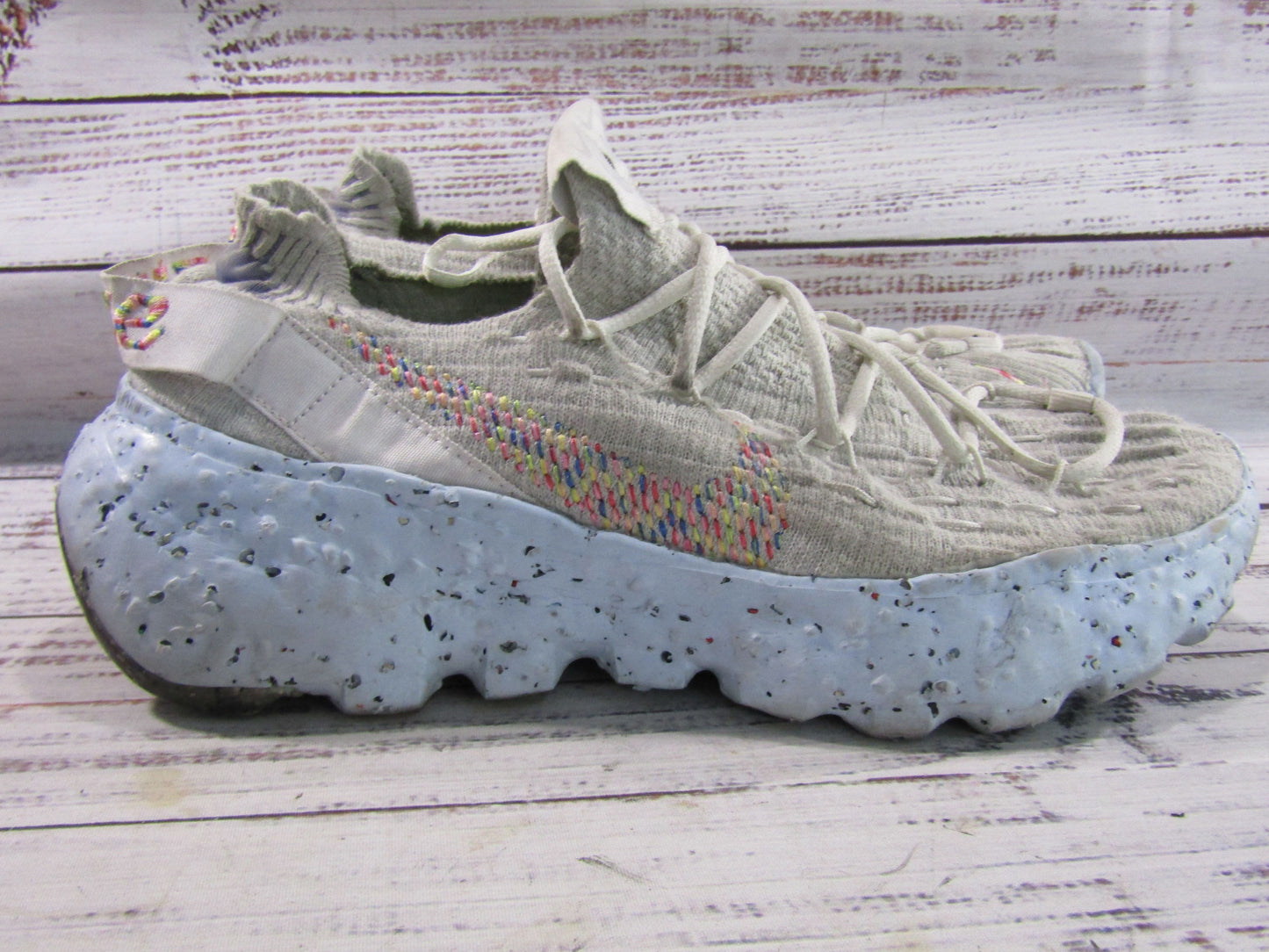 Nike Space Hippie 04 Photon Dust Women's Knit Running Shoes Size CD3476-102