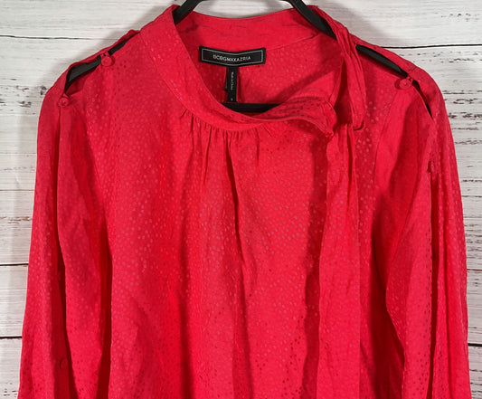 BCBG Max Azria Women's Geranium Long Sleeve Blouse Size S