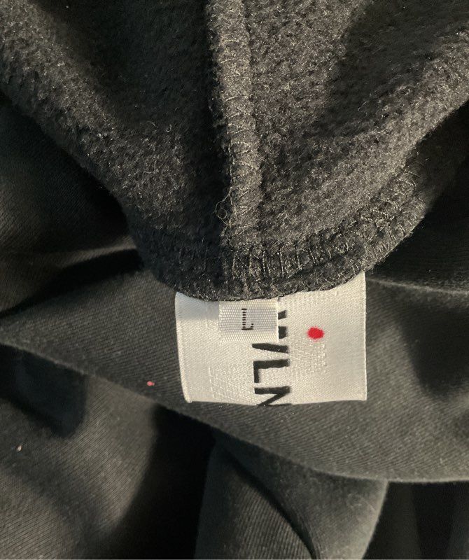 WLNEXT Men's Black Pullover Hoodie Sweater Size L Old English Logo