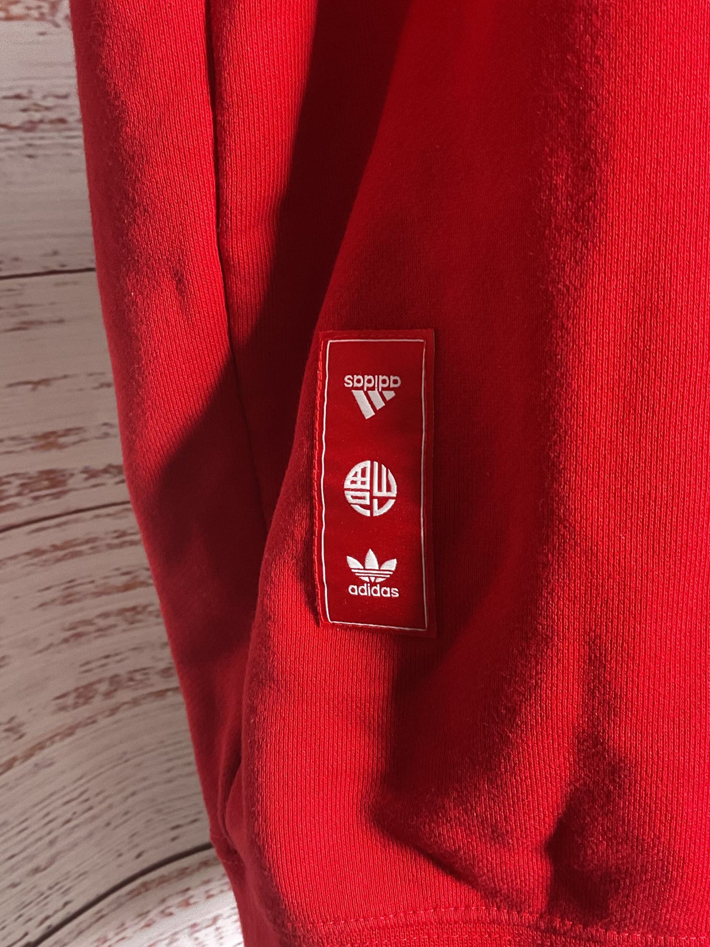 adidas Red Cny Pullover Crewneck with Cargo Pockets - Size S