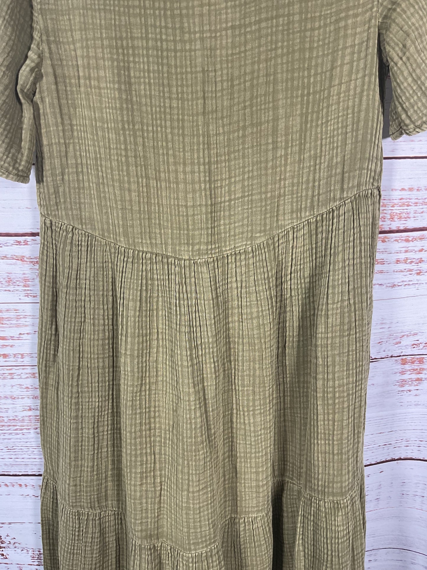 Antropologie Green Short Sleeve Dress NWT - Size XS