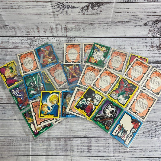 Lot Of 41 Vintage 1991 Marvel X-Force X-Men Superhero Comic Trading Cards