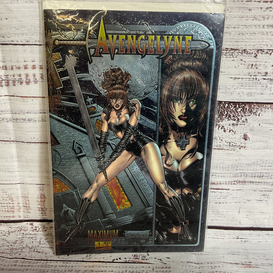 AVENGELYNE # 1 Maximum Press Chromium Cover NM- 1995 First print- MINT COND.