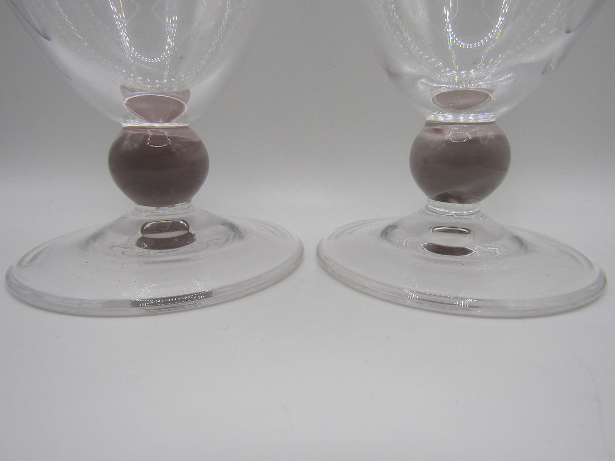 Helle Mardahl Clear Punch Plum Water Glass Set of 2