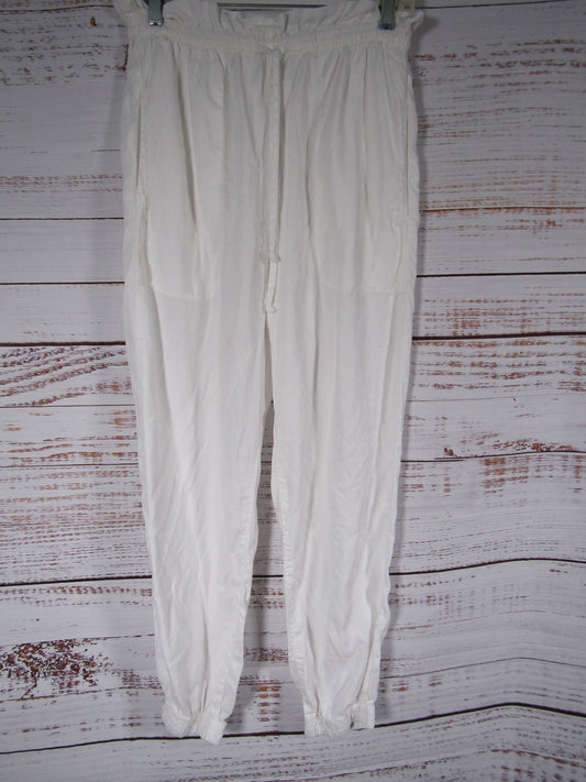 Bella Dahl Women's White Drawstring Pants Size M