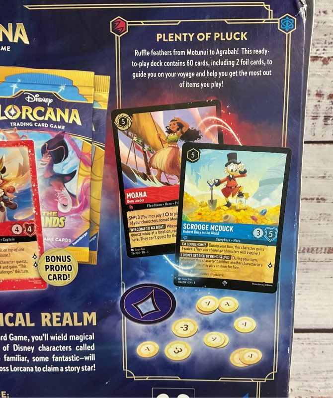Disney Lorcana Trading Card Game 2 Decks 4 Booster Packs 1 Promo Card Sealed #2