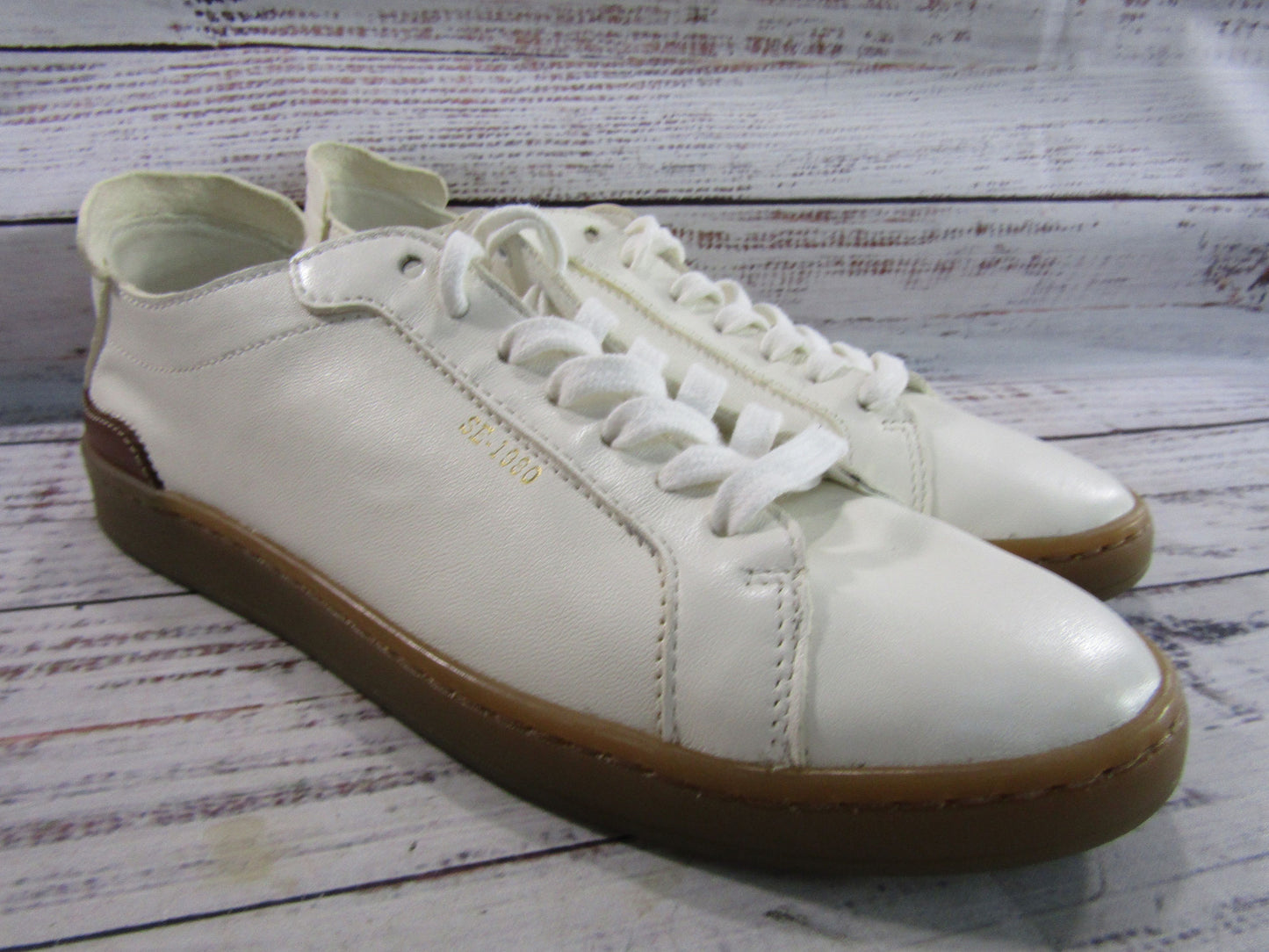 Sam Edelman Jayme Women's White Leather Low Top Sneakers Size 8