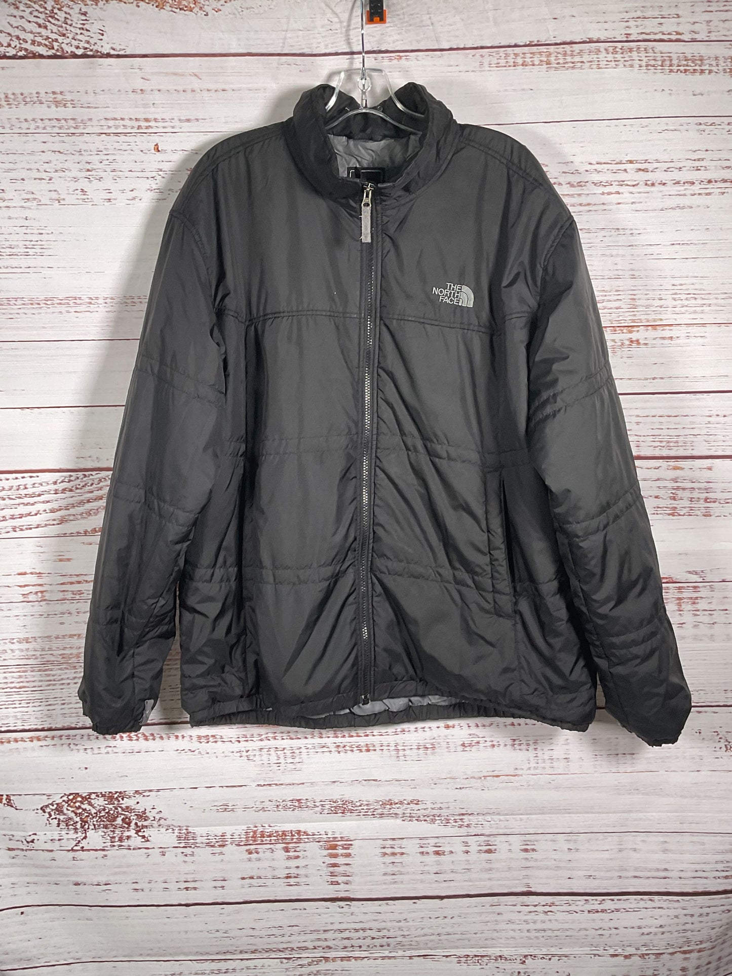 North Face Black Zip Up Jacket - Size XL