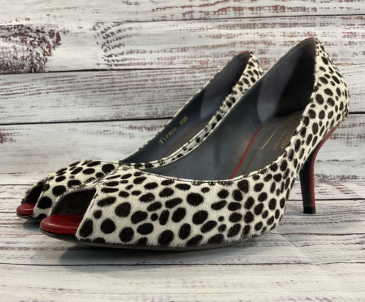 Donald J. Pliner Parr Women's Leopard Print Calf Hair Pumps Made in Italy