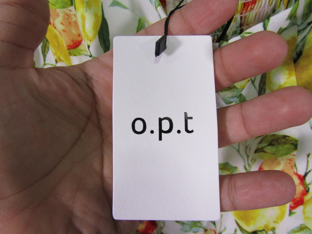 O.P.T. La Fortuna Women's Fruit Print Sleeveless Dress Size XL