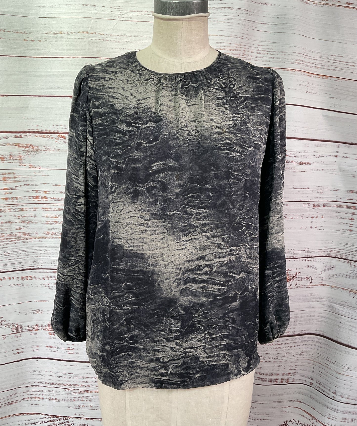 Gambattista Valli Silk Marble Print Multicolor Blouse Multicolor XXS