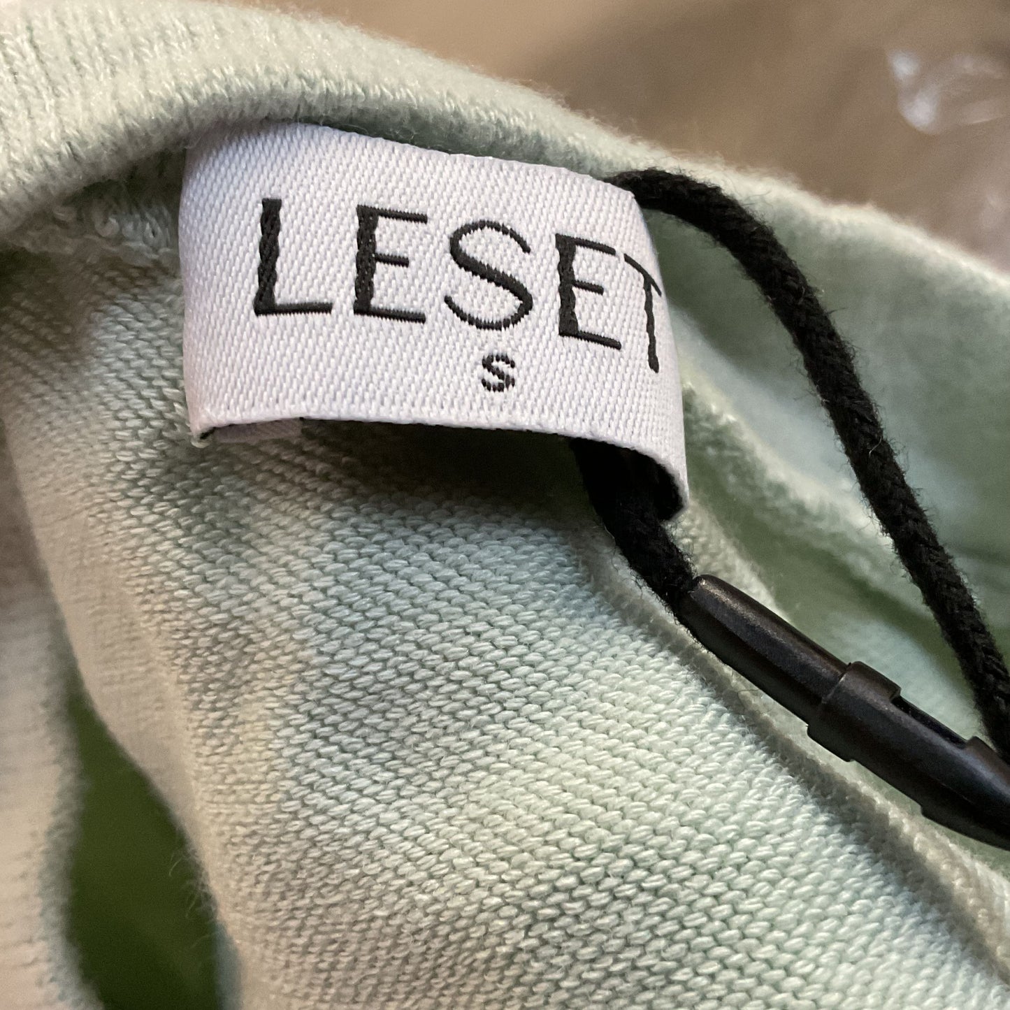 NWT LESET Women's Mint Green Lori High Low Crewneck Sweater- SZ S