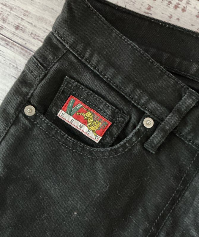 Men's Kenzo Paris Black Skinny Jeans Size 36 Retail $350
