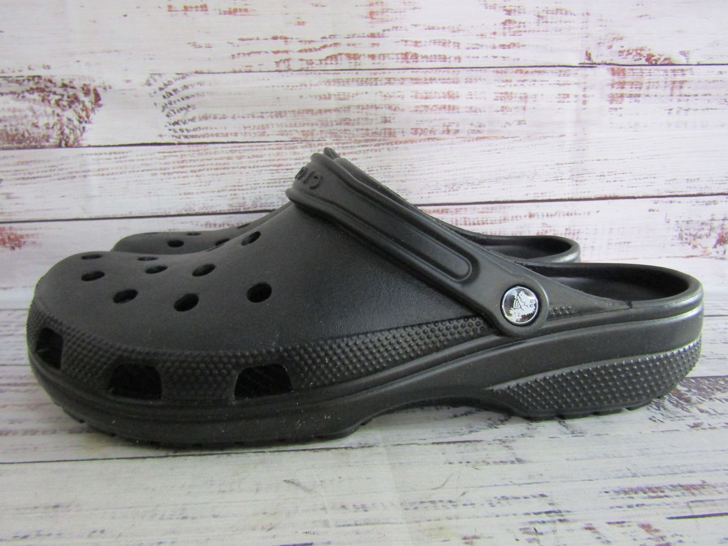 Crocs Classic Clogs Men's Black Sandals Size 13