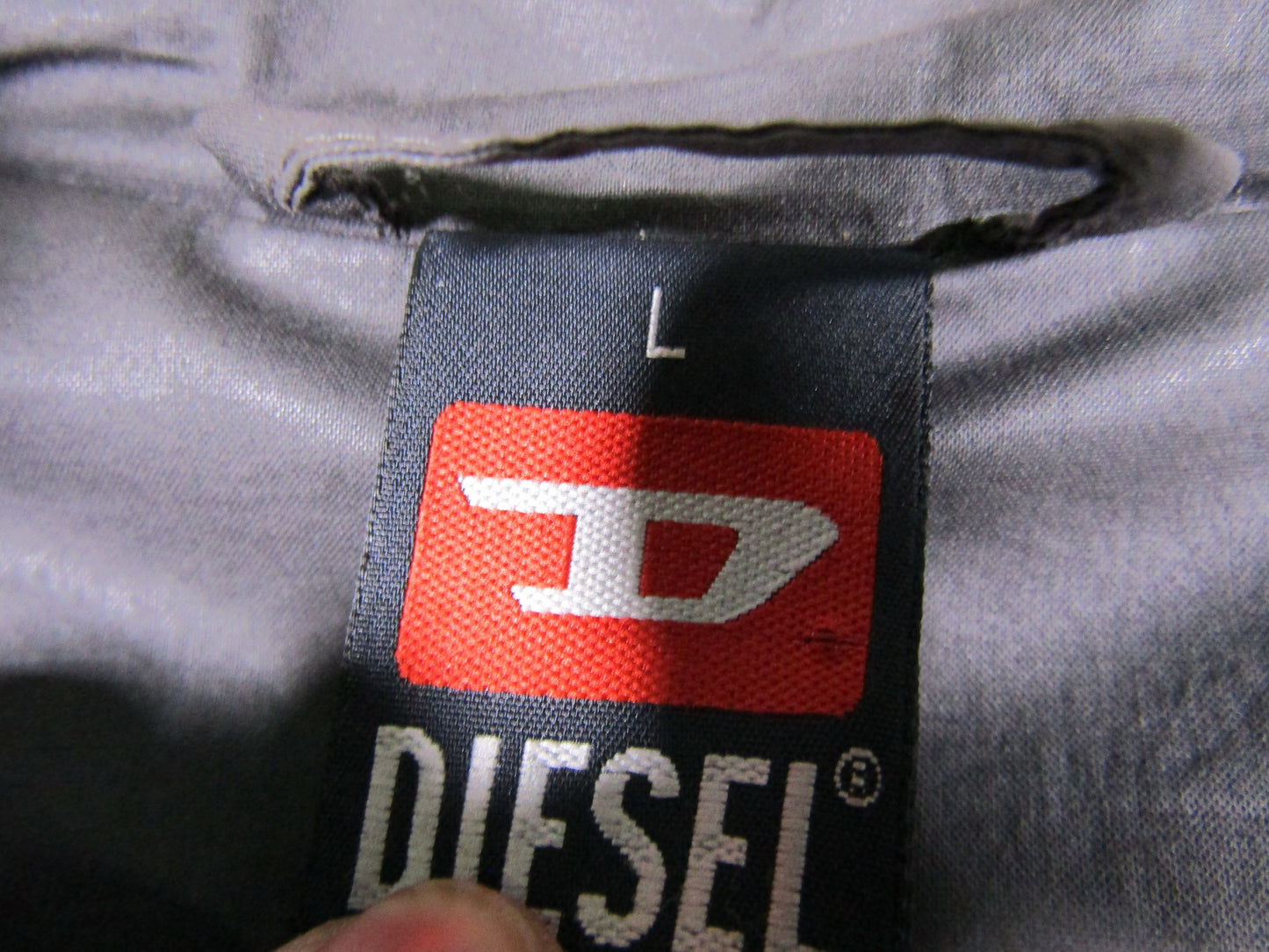 Vintage Diesel Intrinsic Vitality Oversized Gray Duck Down Removable Scarf Coat
