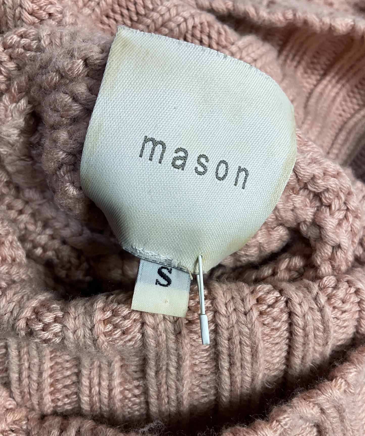 Mason by Michelle Mason Cropped Chunk Sweater Beige S