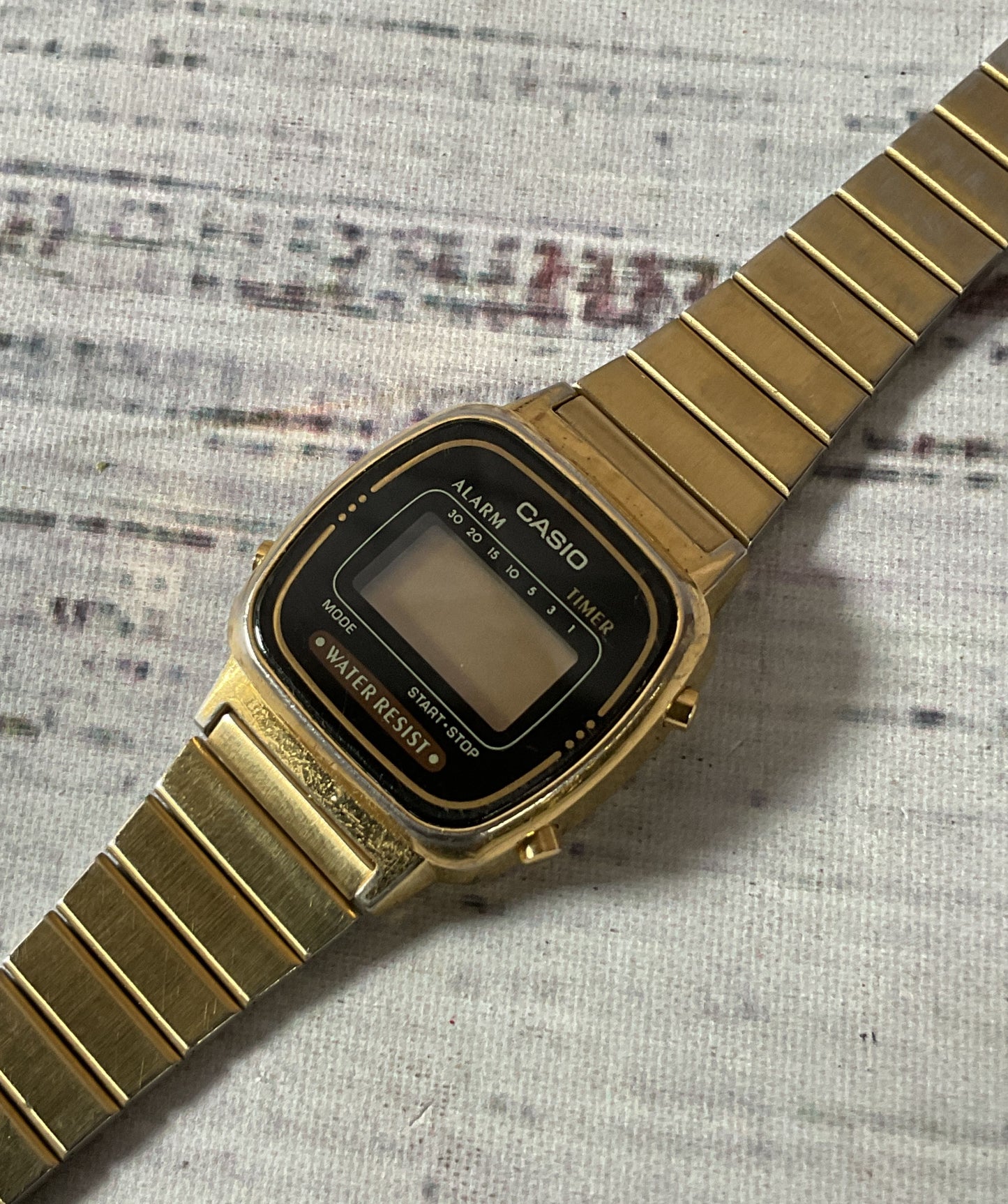 CASIO 3191 LA670W Stainless Steel Vintage Watch