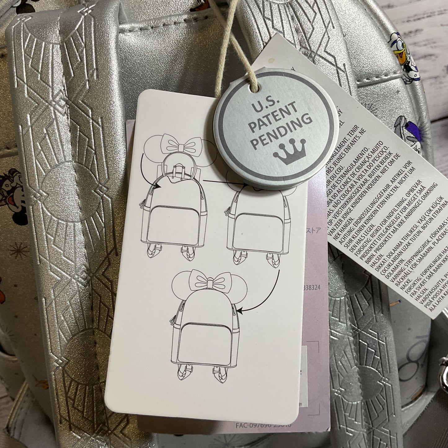 LOUNGEFLY 100th Anniversary Mickie & Friends Backpack & Mouse Ears