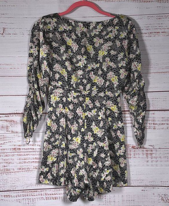 Cinq a Sept Floral Print Romper Multicolor