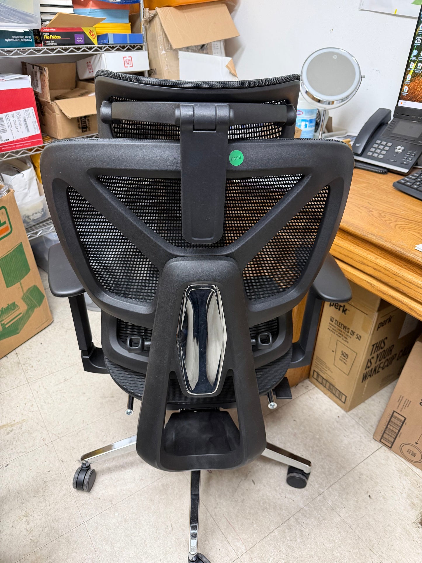 Ergox Ergonomic Black Mesh Office Chair Pick Up Only