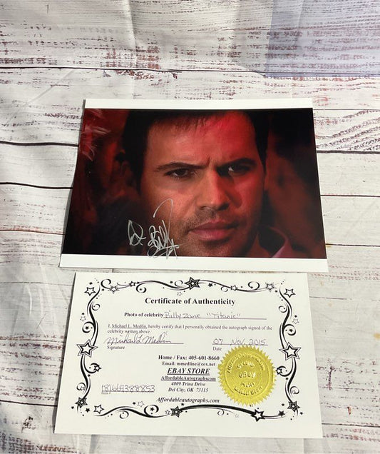 Billy Zane Autograph Titanic Movie Photo 8x10 With COA