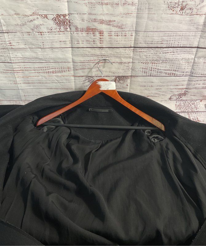 All Saints Hyde Monument Coat With Faux Leather Sleeves Women's Size 0 Wool