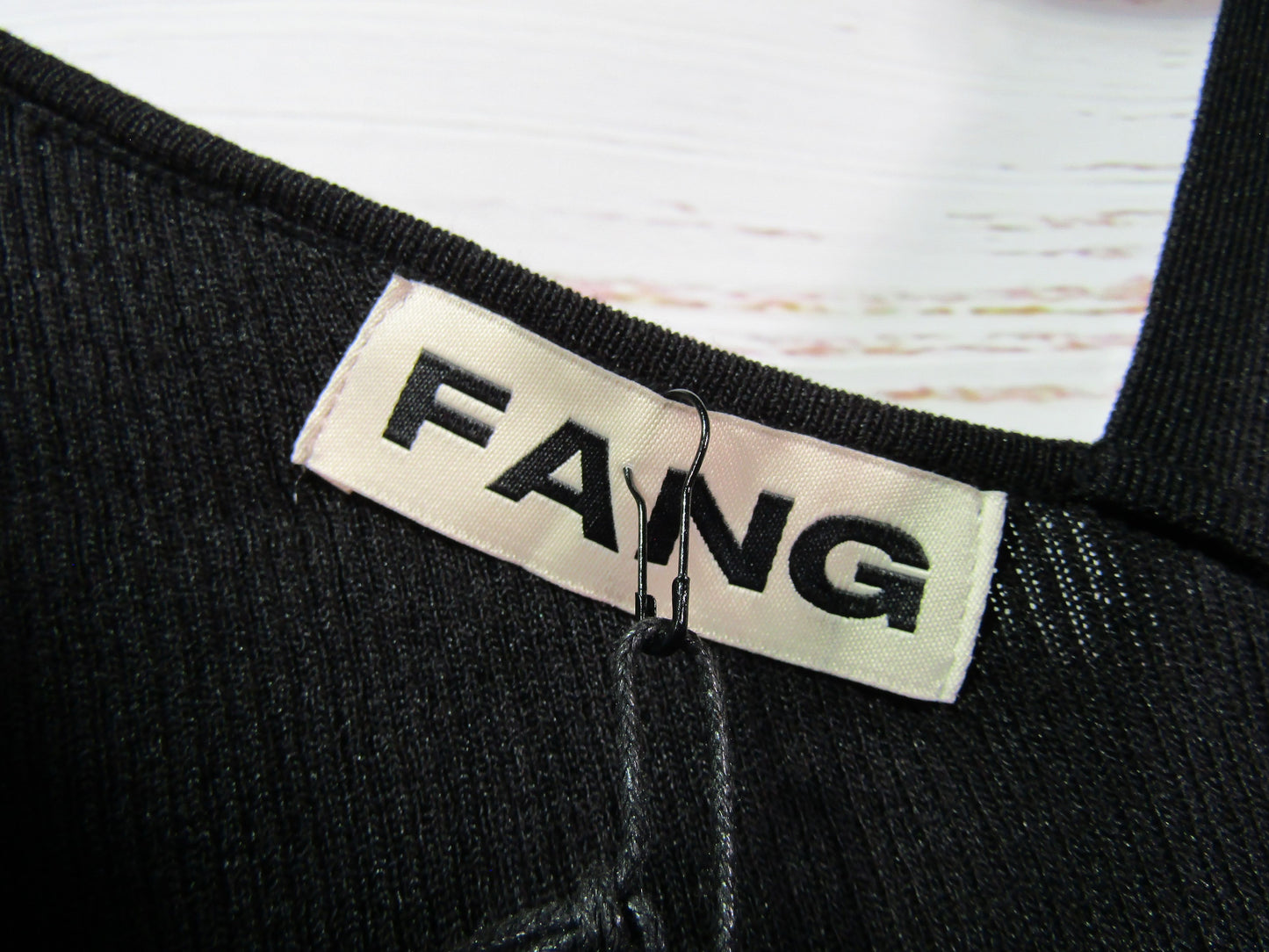 Fang Women's Black One Shoulder Knit Tank Top Size 3