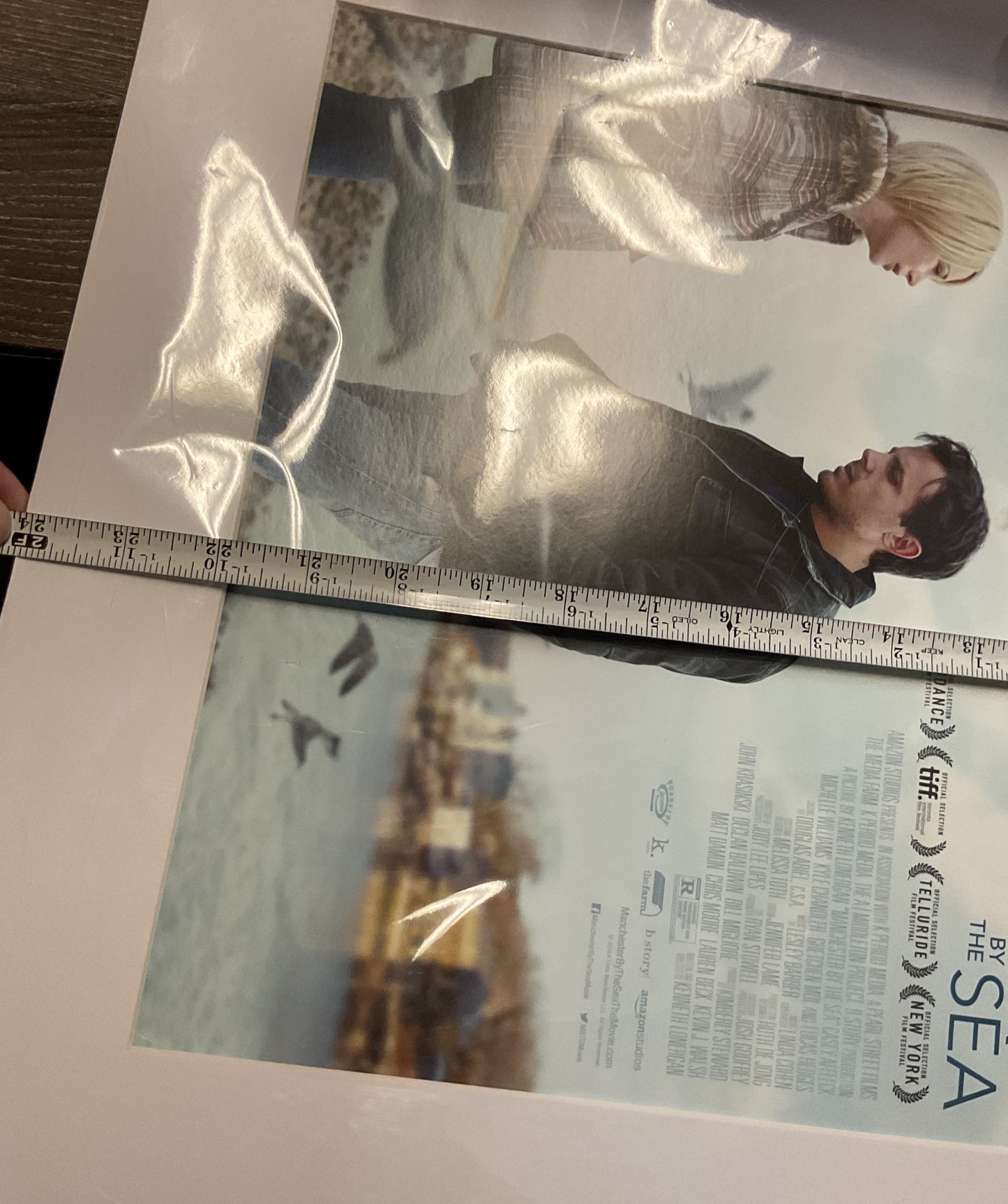 Movie Poster MANCHESTER BY THE SEA Poster Signed.