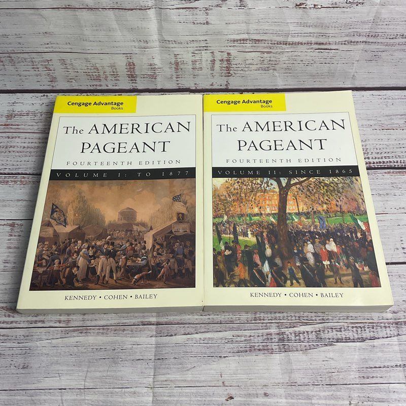The American Pageant Volumes 1 & 2 Fourteenth Edition Paperback Textbook
