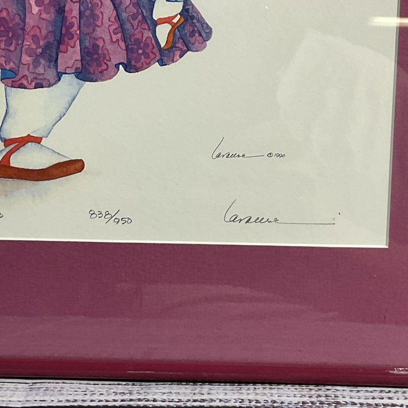 VTG. "The Good Times" Print 838/950 by Barbara Lavalle Signed, Framed
